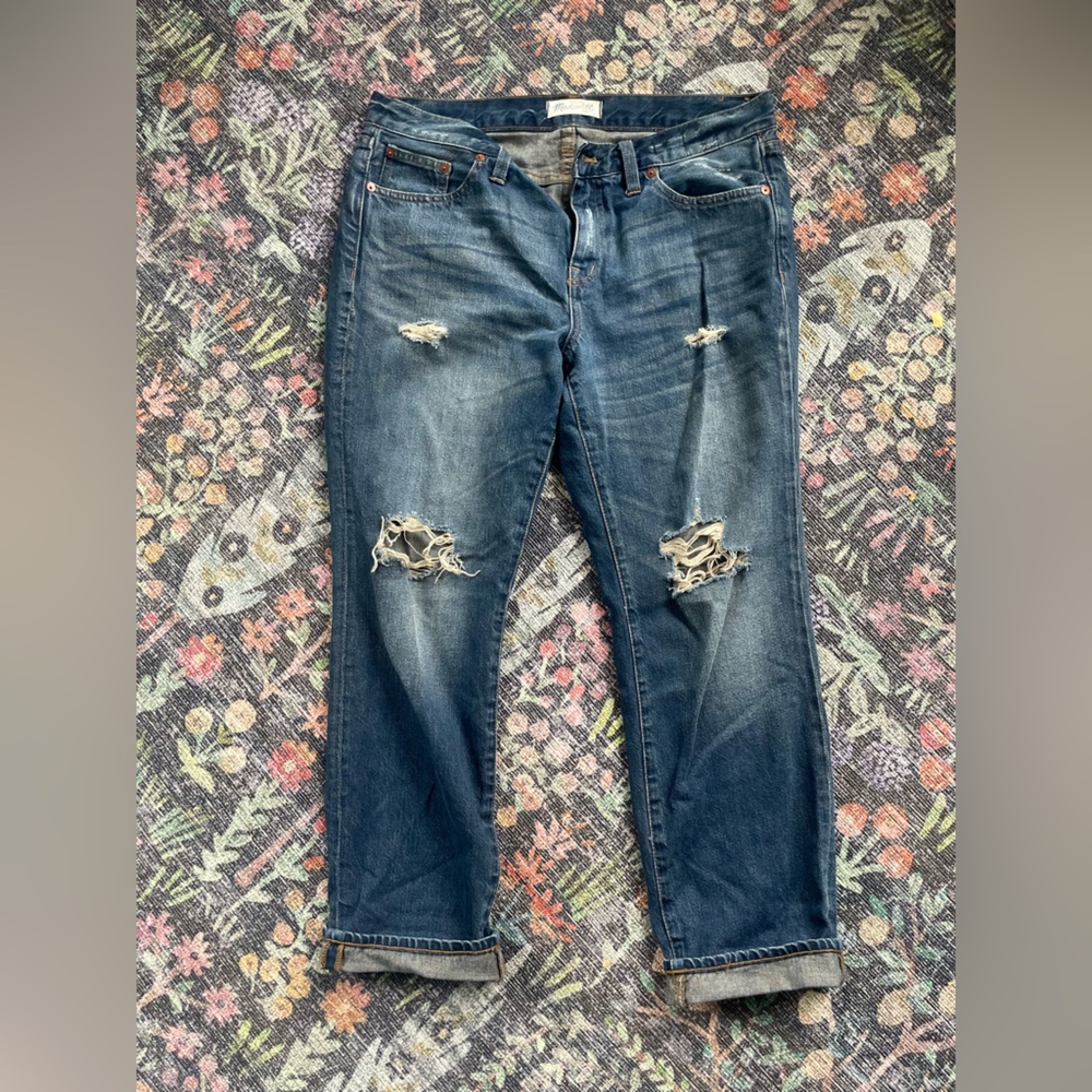 Madewell Distressed Boyjean